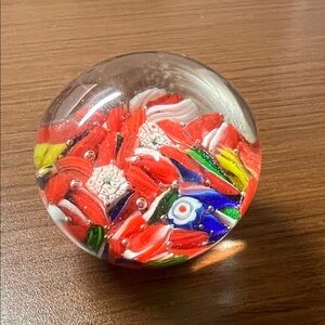 Colorful Glass Paperweight
